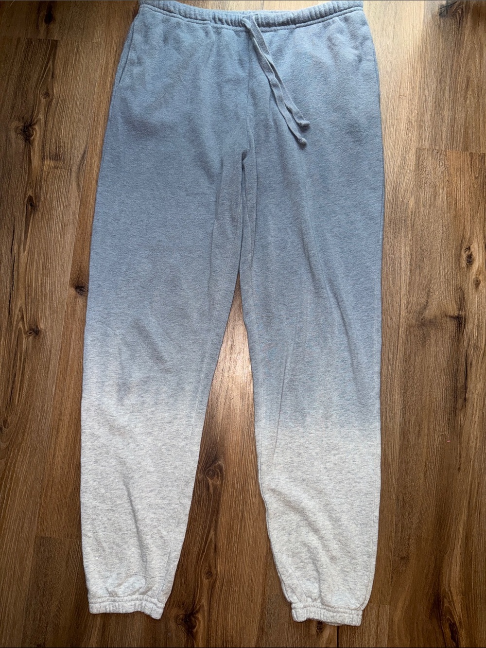 Colsie Blue to Light Gray Ombre Jogger Sweatpants